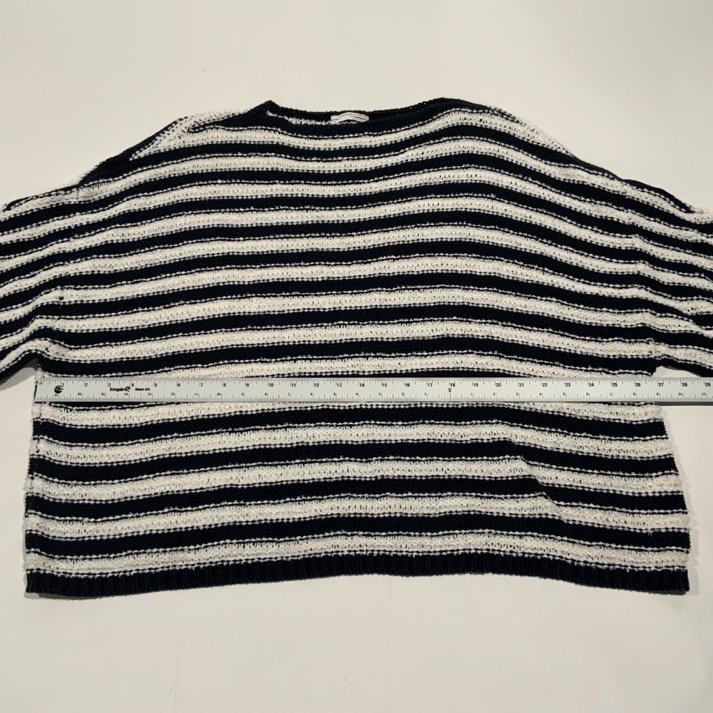 by Anthropologie Sz M/L Evie Poncho Striped Sweater - Picture 6 of 10
